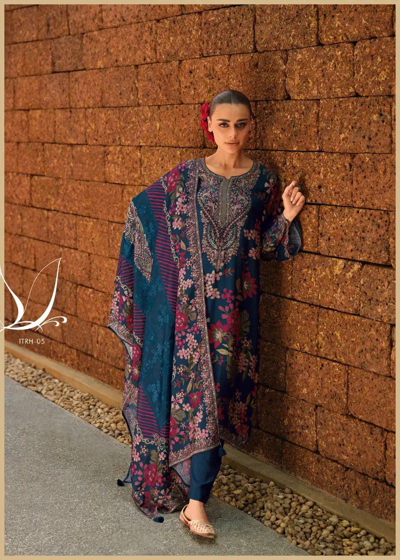 Itrh By Varsha Viscose Muslin Printed Salwar Suits Wholesale Shop In Surat
